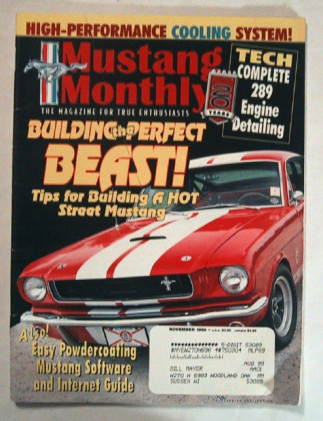 MUSTANG MONTHLY 1998 NOV - HOT STREET MUSTANGS